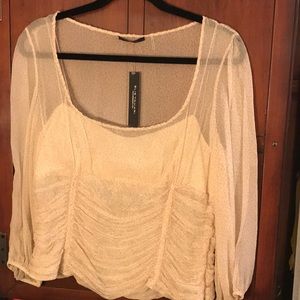 Tahari Designer New Silk Blouse